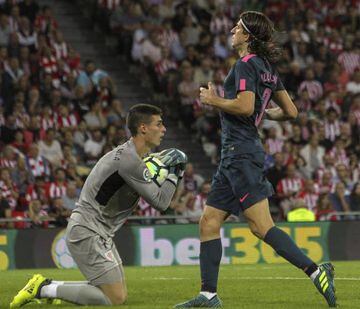 Kepa Arrizabalaga in action against Atlético de Madrid last week.