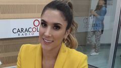 Daniela Ospina en la cabina de Radio lista para debutar 