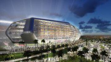 Render del futuro estadio NFL de Los Angeles.