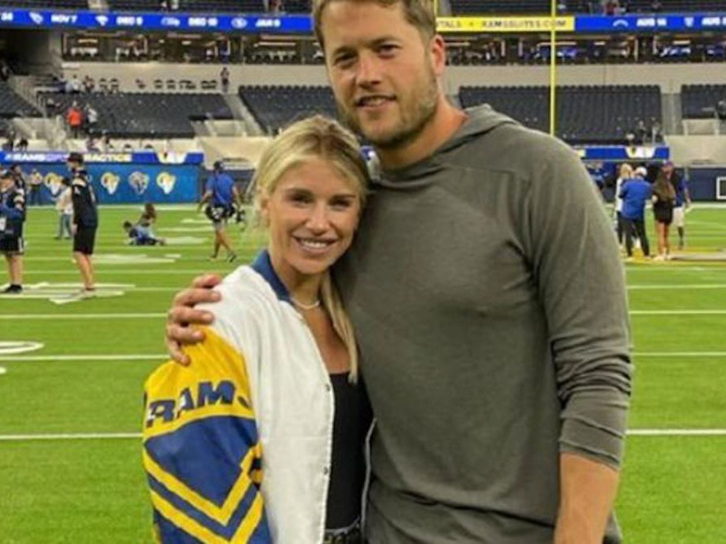 Matthew Stafford's wife Kelly details Rams' win on podcast