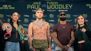 The press conference leading up to the Paul vs. Woodley fight was held at the Hilton in Cleveland. Woodley&#039;s mom was involved in the off stage altercation.