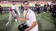 Su último título de madridista fue la Copa del Rey. El Real Madrid venció 2-1 a Osasuna en la final disputada en La Cartuja, Sevilla, y Asensio pudo levantar el único título que le faltaba con el Real Madrid.