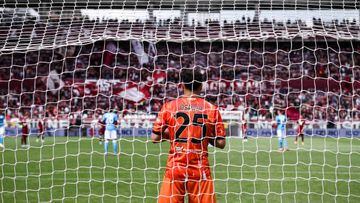 Napoli goalkeeper David Ospina (25) during the Serie A football match n.36 TORINO - NAPOLI on May 07, 2022 at the Stadio Olimpico Grande Torino in Turin, Piedmont, Italy. (Photo by Matteo Bottanelli/NurPhoto via Getty Images)