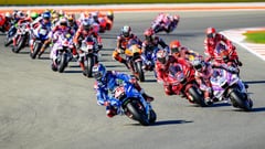 Rins lidera la carrera del GP de Valencia que cerró la temporada 2022 de MotoGP.