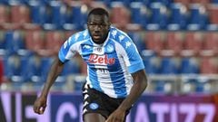 Kalidou&nbsp;Koulibaly en un partido del Napoli en la Serie A