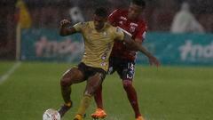Medellín y Águilas Doradas abrieron la cuarta fecha de los cuadrangulares de Liga BetPlay, partido que estuvo detenido casi una hora por lluvia.
