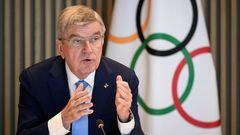 Olympics chief Thomas Bach criticized reactions of governments to the IOC’s call to allow Russian and Belarusian athletes compete in international sports.