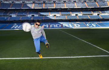 Derek Zoolander made his stake as Madrid  free-kick specialist as he lashes a left foot drive into the Bernabeu stand.