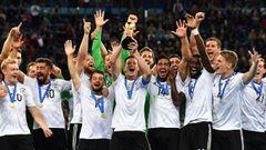 Alemania, celebrando el t&iacute;tulo de la Copa Confederaciones tras derrotar a Chile en la final.