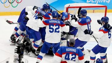 USA stunned by Slovakia in men's ice hockey quarter finals
