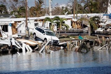 Los daños que provocó el huracán Ian: casas y edificios destruidos e imágenes impactantes