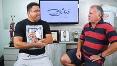 Ronaldo junto a Zico, charlando en una entrevista de Youtube.
