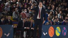 El entrenador del Barcelona, Sarunas Jasikevicius, ha valorado la victoria de su equipo ante el Burgos, en la 31&ordf; jornada de la Liga Endesa.
