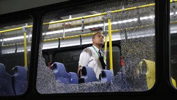 Tiroteado un autobús de los Juegos: dos periodistas heridos