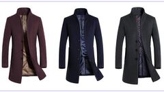Este abrigo de lana para hombre, en ocho colores, es la mejor alternativa para el invierno