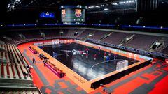 Vista panor&aacute;mica del Arena Riga, sede de la Final Four de la Champions de f&uacute;tbol sala.