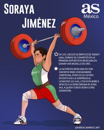 Primera deportista mexicana en ganar una medalla de oro en Juegos Olímpicos.