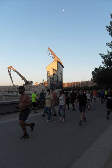 Madrid entered Phase 0 of lockdown unwinding on 18 May 2020, people were allowed out to exercise during the mornings and evenings.