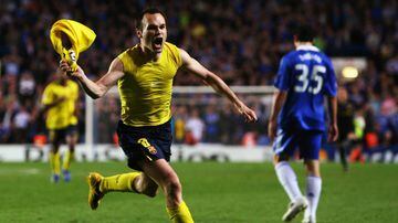 Iniesta, back in the day when away goals counted for something.