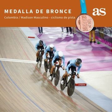 Colombia se quedó con la medalla de bronce en madison masculino en ciclismo de pista. 