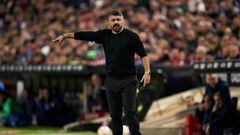 VALENCIA, SPAIN - JANUARY 26: Gennaro Gattuso, Manager of Valencia CF reacts during the Copa Del Rey Quarter Final match between Valencia CF and Athletic Club at Estadio Mestalla on January 26, 2023 in Valencia, Spain. (Photo by Manuel Queimadelos/Quality Sport Images/Getty Images)