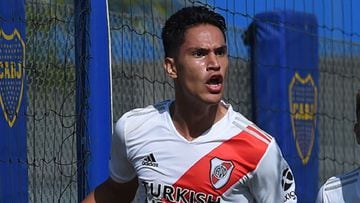 El delantero colombiano ha marcado siete goles en nueve partidos con la reserva de River.