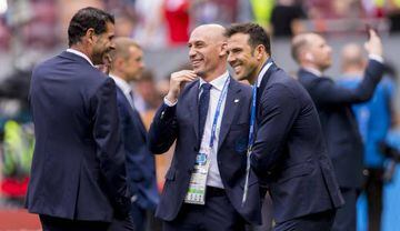 It didn't work out | Rubiales and Hierro in Russia.