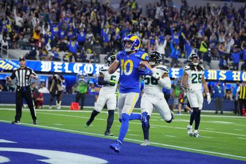 Cooper Kupp Los Angeles Rams Autographed 8 x 10 Touchdown Catch vs. Tampa Bay Buccaneers Photograph