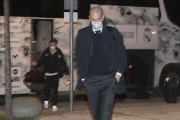 Zidane on arroval in Huesca