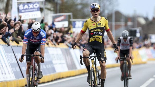 Van Aert culmina una oda al ciclismo en el ensayo para Flandes