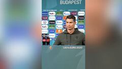El gesto de Cristiano con uno de los sponsors de UEFA