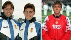 Im&aacute;genes de Santiago Ca&ntilde;izares e Iker Casillas con el chandal del Real Madrid y de Bodo Illgner con la equipaci&oacute;n titular.