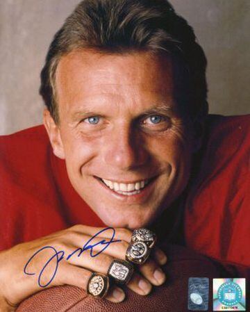 Joe Montana has 4 SuperBowl rings and will long live as the king of the San Francisco 49ers.