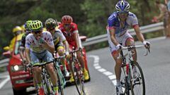 Thibaut Pinot, durante la novena etapa del Tour de Francia 2016 con final en Andorra-Arcalis.