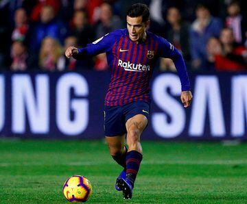 Having started the season in the Barcelona side, Coutinho lost his place after his injury away to Inter, and has slipped to the fringes - so much so that he got just eight minutes in the weekend win over Getafe.