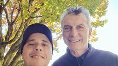 El Dipy y Mauricio Macri se sacaron una selfie "para verlos reventar de bronca a los K"