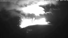 Vídeo: La increíble explosión del Volcán Popocatépetl durante la madrugada del 22 de junio