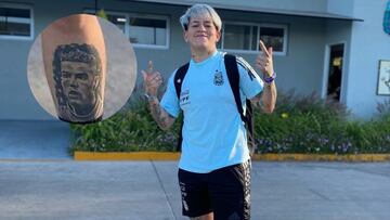 La futbolista de Argentina que tiene tatuada la cara de Cristiano