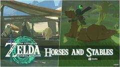 Horses and Stables in The Legend of Zelda: Tears of the Kingdom - How to obtain and store horses