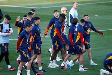 Primer entrenamiento de la Selección Española, previo a los partidos ante Noruega y Escocia, de clasificación para la Eurocopa 2024.