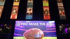 Fans take part in the Super Bowl Experience at the Mandalay Bay Convention Center.