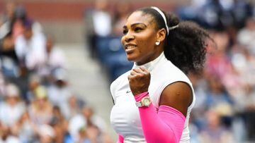 Serena Williams celebra su victoria ante Yaroslava Shvedova que la convierte en la tenista con m&aacute;s victorias en los Grand Slam.