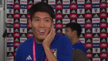 La reacción de Tomiyasu cuando le dicen que su jugador favorito de España no está en Qatar