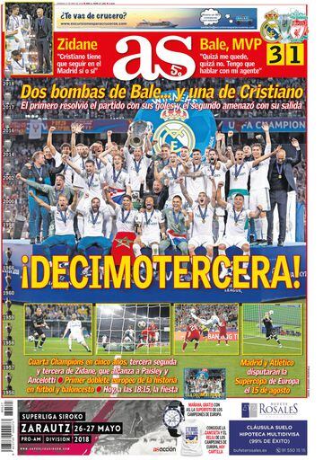 En Kiev el Madrid se coronó campeón por tercer año seguido. Ante el Liverpool el Madrid consiguió la gran final gracias al golazo de Bale de chilena. 