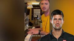 Comediante australiano le hace una canción a Djokovic