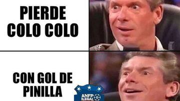 Los memes que dejó la actuación de Pinilla ante Colo Colo