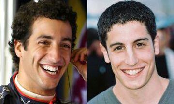 Ricciardo (piloto de Fórmula1) y Jeison Biggs (actor)