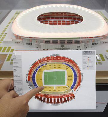 Model of Estadio La Peineta