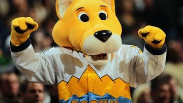 Rocky, the mascot of the Denver Nuggets