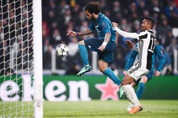 Marcelo scores his team's third goal against Juventus. (0-3)